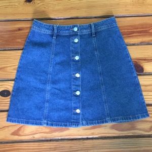 H and M A-Line Denim Skirt